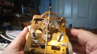 Repairing a W German mantle clock with S LaRose movement 20220217 120007 [upl. by Pillihp]