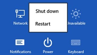 Windows 8  Shutdown or Restart Tutorial [upl. by Pero]