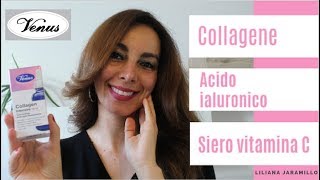 PELLE PERFETTA SENZA RUGHE COLLAGENE ACIDO IALURONICO VITAMINA C OLIO DI ARGAN VENUS [upl. by Carol]