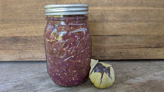 Canned Roasted Tomatillo Salsa from purple tomatillos [upl. by Hirsch]