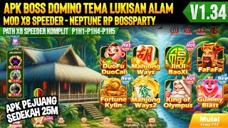 TEMA LUKISAN ALAM  APK BOSS DOMINO V134  MOD X8 SPEEDER RP NEPTUNE BOSSPARTY [upl. by Schaper]