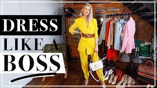 WORKWEAR Suits AND POWER DRESSING OUTFITS  Inthefrow [upl. by Drida]