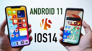 iOS14 vs Android 11  Beta Battle [upl. by Earvin507]