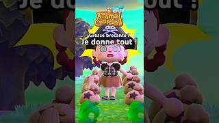 JE DONNE TOUT MON ARGENT💰 ET OBJETS sur ANIMAL CROSSING  animalcrossing acnh shorts shortsfeed [upl. by Annairam]