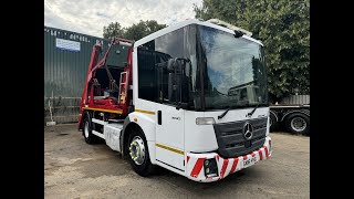 2016 Mercedes Econic 1830 Skip Loader [upl. by Ttenyl]