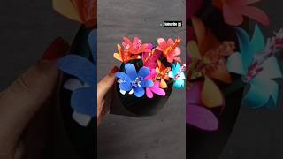 Flower 🌸 port 💐 for your home 🏡 decoration ideas 😉reels craft art diy new viralvideo shorts [upl. by Calvinna772]