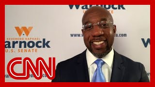 Raphael Warnock gives first interview after projected Senate win [upl. by Anaizit]