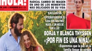 Borja Thyssen y Blanca Cuesta esperan una niña [upl. by Ara449]