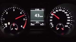 2013 Volkswagen Golf VI 20 TDI 140 HP 0100 kmh Acceleration [upl. by Norek]