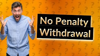 Can you withdraw money from a mutual fund without penalty [upl. by Ynogoham]