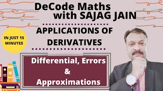 Differential Errors and Approximations Applications Of Derivatives  Class 12 In JUST 15 MINUTES [upl. by Deedee]