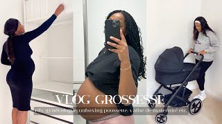 VLOG GROSSESSE RDV GYNÉCOLOGUE UNBOXING POUSSETTE  VALISE DE MATERNITÉ etc [upl. by Marc418]