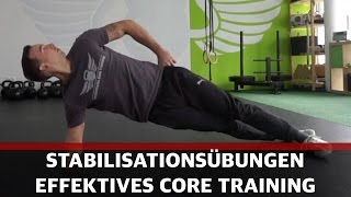 CoreTraining Stabilisationsübungen um die rumpfstabilisierende Muskulatur zu stärken Teil 1 [upl. by Jonie739]