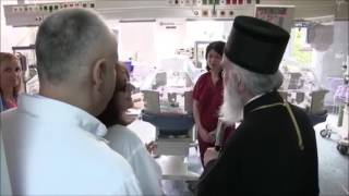 Orthodox Patriarch of Belgrade visits Childrens Hospital [upl. by Lipscomb849]