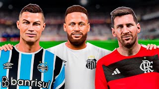 E se Messi Cristiano Ronaldo e Neymar jogassem no Brasileirão [upl. by Eical]