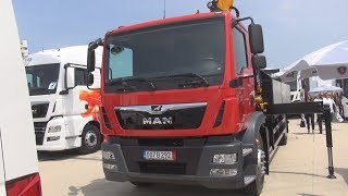 MAN TGM 18250 Tipper Truck with Effer Crane 2018 Exterior [upl. by Putnem]