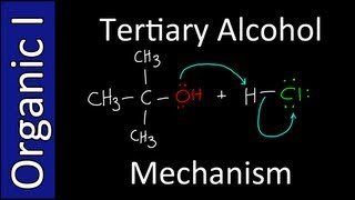 Mechanism to make Alkyl Halides from Tertiary Alcohols  Organic Chemistry I [upl. by Eissoj]