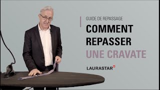 Comment repasser une cravate   Guide de repassage Laurastar [upl. by Adigun]