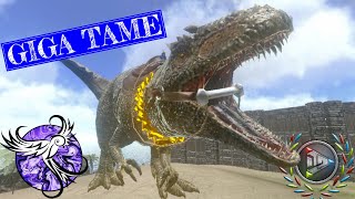 FINALLY TAMING A HIGH LEVEL GIGA  S1E45  ARK Survival Evolved Mobile [upl. by Aidin]