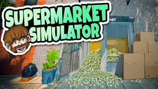 Tjener meg RIK på frokostblanding  Supermarket Simulator  1 [upl. by Karb261]