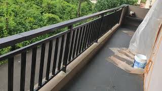 Balcony railing design DIY railing at cheap price simple balcony railing Mild steel railing [upl. by Fadden]