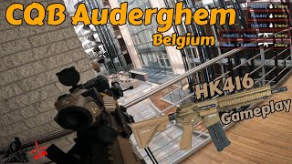 CQB Auderghem Europe  HK416 Gameplay Airsoft [upl. by Ahoufe626]