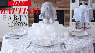 Baptism DIY Party Decoration  DIY Baby Shower Decor [upl. by Merete657]