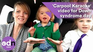 Tearjerking Carpool Karaoke video for Down syndrome day [upl. by Aneekan902]