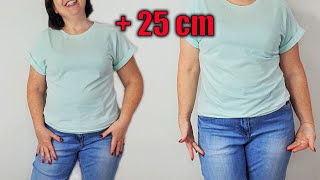 ✅Unique Trick How to Lengthen a ShirtTshirt So No One Notices the Repair [upl. by Benjamen14]