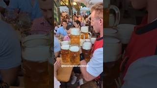 Perfekt geliefert Männer💪bavarianbeerworldwidebierlehrergäubodenvolksfestmaßfestzeltbierkultur [upl. by Nirehtak]