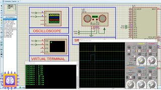 HCSR04 Ultrasonic Distance Sensor and STM32  Proteus Simulation [upl. by Ahsekar]