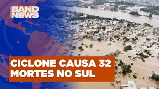 Governador do Rio Grande do Sul decreta estado de calamidade  BandNews TV [upl. by Akinwahs]