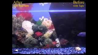 Seaview Video Demo  Mounting amp Iluminating your Aquarium Background [upl. by Eciralc849]