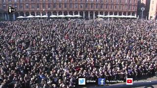 Charlie Hebdo minute de silence nationale dans toute la France [upl. by Iseabal]