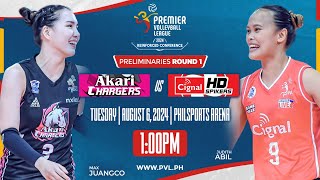 AKARI vs CIGNAL  Full Match  Preliminaries  2024 PVL Reinforced Conference [upl. by Melak]