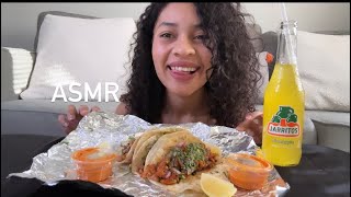 ASMR Español COMIENDO TACOS AL PASTOR COMIDA MEXICANA 🇲🇽 [upl. by Jair]