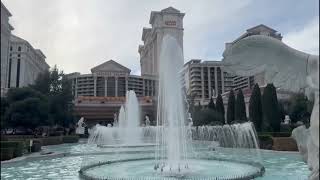 caesars palace las vegas  fountain view [upl. by Sutit]