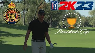 PGA Tour 2K23 Royal Montreal Golf Club 2024 Presidents Cup [upl. by Letsirc]