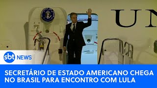 Crise diplomática Blinken chega em Brasília para encontro com Lula  SBTNewsnaTV 210224 [upl. by Llenna]