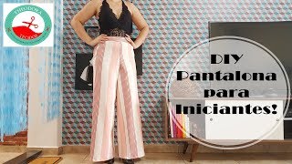 DIY  Pantalona para iniciantes  Molde grátis Curso de Corte e Costura  Passo a Passo [upl. by Ab690]