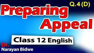 Appeal Writing Question and Answer  Appeal writing 12th class  How to write appeal [upl. by Hartnett]