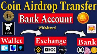 Coin airdrop Withdrawal To Bank Account  Coin Money Transfer To Bank  Hamster Kombat Withdrawal [upl. by Anairb]