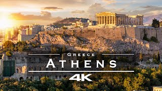 Athens Greece 🇬🇷  by drone 4K [upl. by Fink]