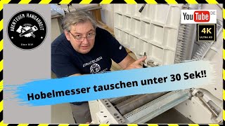 Hobelmesser Tersa Wechsel unter 30 Sek kein Clickbait 4K [upl. by Ynaffit330]