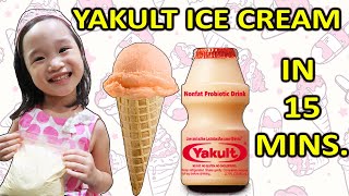 Lets Make Yakult Ice Cream in 15 minutes with Yurichan [upl. by Imoyik937]