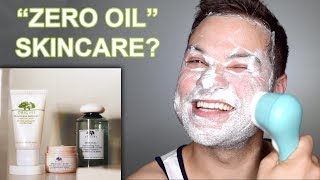 New Oily Skincare Routine  Zero Oil Toner Cleanser and Moisturizer from Origins [upl. by Edwine52]