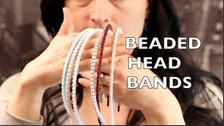 DIY Headband  No Sew Beaded [upl. by Ahtivak257]