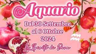 Acquario ♒️ dal 30 Sett al 6 Ottobre ‘24 previsionisettimanali tarocchiinterattivi acquario [upl. by Anivlek903]