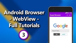 Android Browser  WebView  Complete Tutorial Series Part 3  Adding Swipe Refresh URL Share etc [upl. by Sjoberg966]