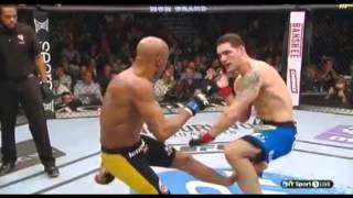 Anderson Silva Leg Break vs Chris Weidman 2 [upl. by Hecht]